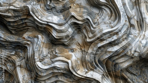 Immerse yourself in the intricate beauty of an abstract stone texture flow background, Ai Generated.
