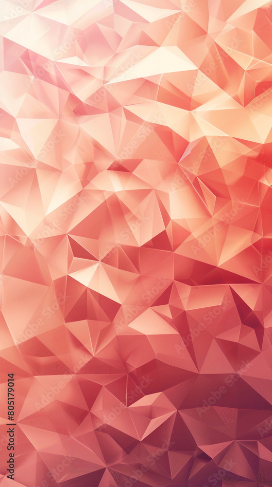 abstract polygonal design of peach and crimson, ideal for an elegant abstract background abstract polygonal design of peach and crimson, ideal for an elegant abstract background