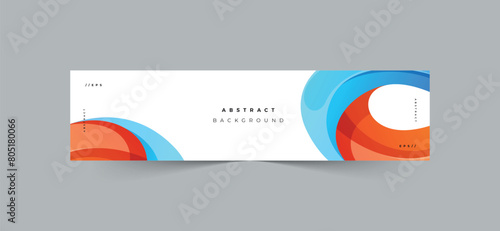 Modern abstract background linkedin banner template