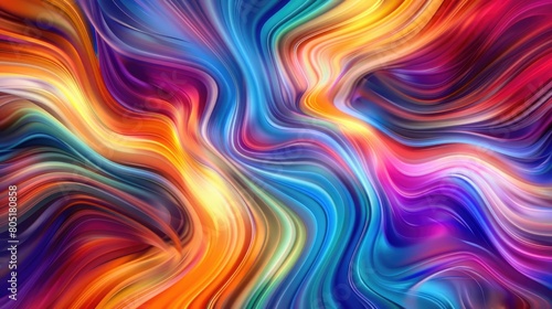 Enter a realm of innovation and creativity with an abstract colorful background, Ai Generated.