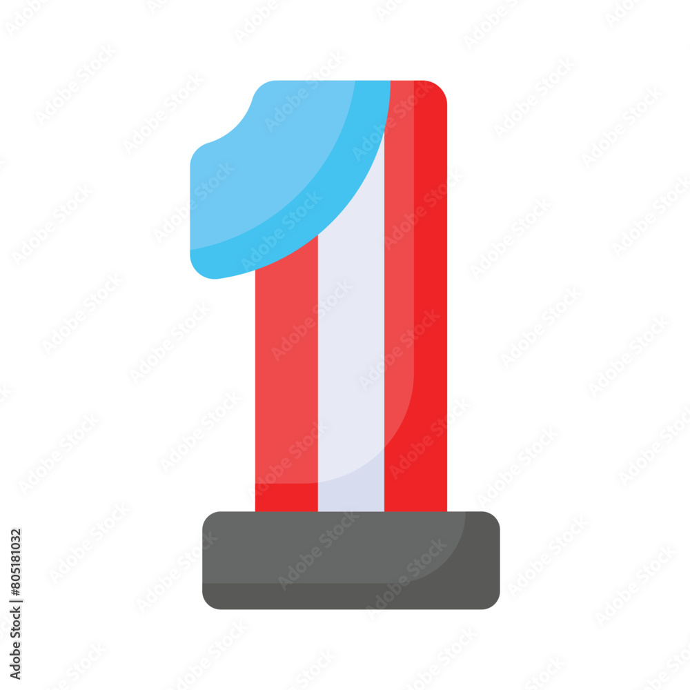 United state of america, number one icon vector United state of america, number one icon vector