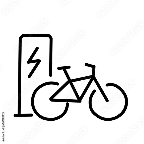 Bicycle Related Line Icon