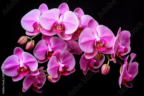 Captivating Pink orchids flowers. Natural petal. Generate Ai