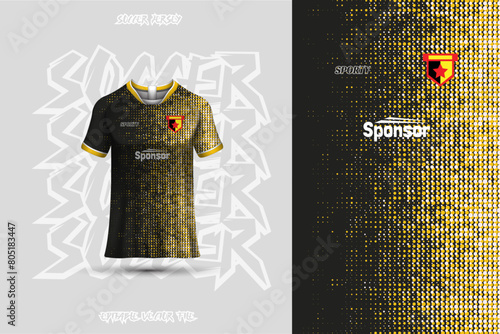 Football jersey design template, suitable for jersey design, background, poster.