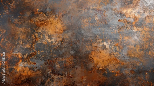 Super realistic photo capturing rust metal texture, Ai Generated.