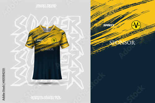 Football jersey design template, suitable for jersey design, background, poster.