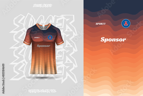 Football jersey design template, suitable for jersey design, background, poster.