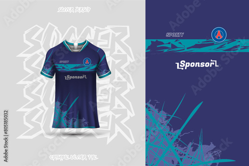 Football jersey design template, suitable for jersey design, background, poster.
