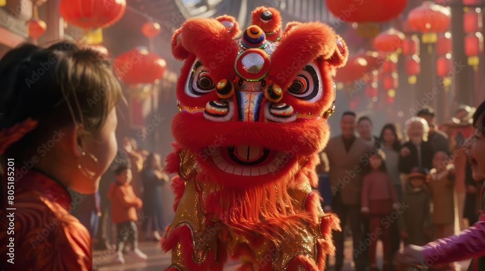 lion dance during festive celebrations lion dance during festive celebrations