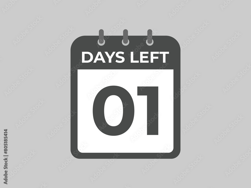 1 days to go countdown template. 1 day Countdown left days banner design. 1 Days left countdown timer
1 days to go countdown template. 1 day Countdown left days banner design. 1 Days left countdown timer
