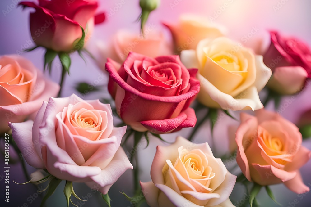 Various roses around Various roses around