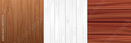 Set wooden material board desk floor, textured surface wood textured comic background Wall, panel for game, ui design