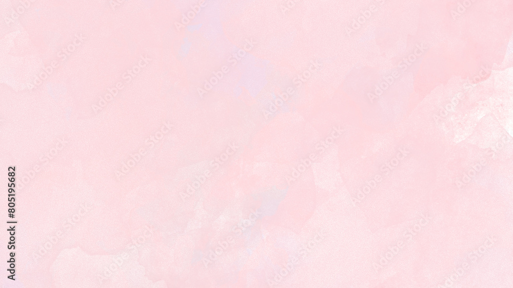 Pink watercolor abstract background. Soft pastel pink watercolor background painted on white paper texture. Abstract pink background.