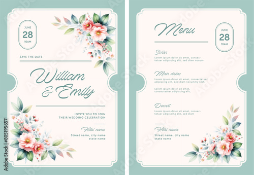 Minimal Wedding Invitation Set