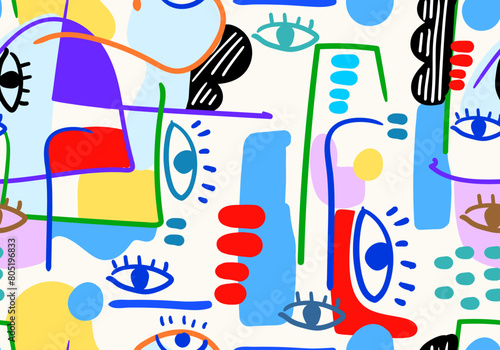  Colorful Abstract contemporary modern trendy Vector  patterns. Wallpapers. Perfect