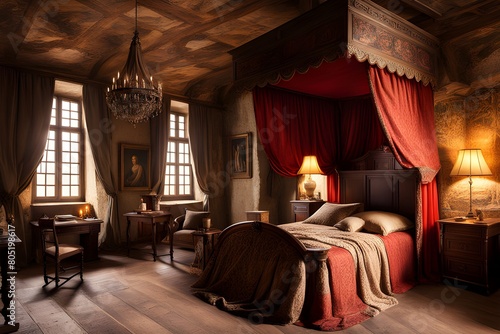 bedroom in medieval Europe