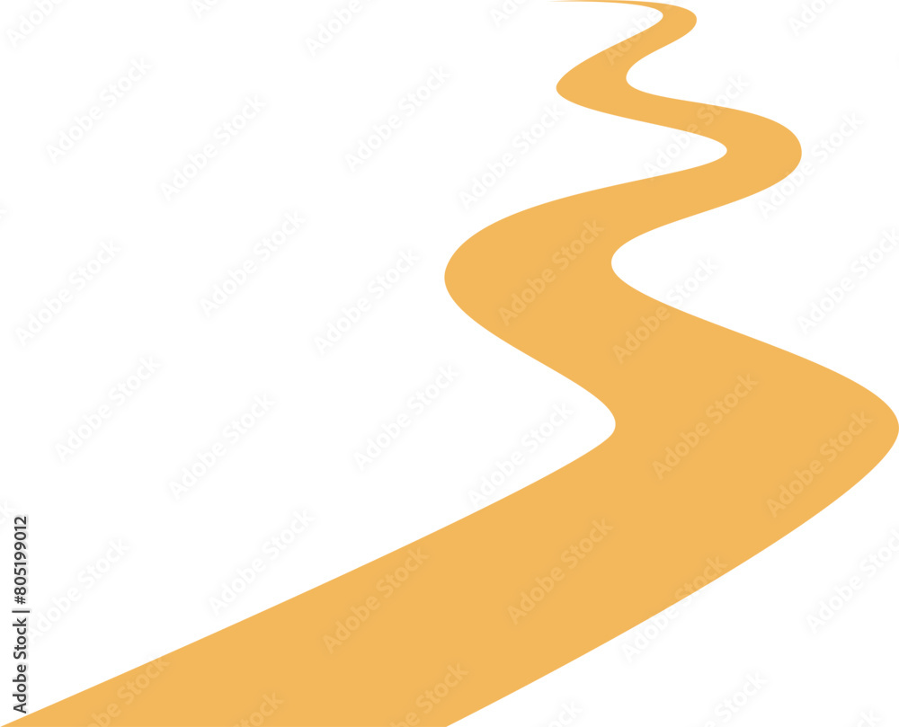 Winding path Illustration Winding path Illustration