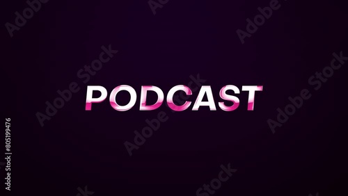 Podcast Microphone Intro With Particles