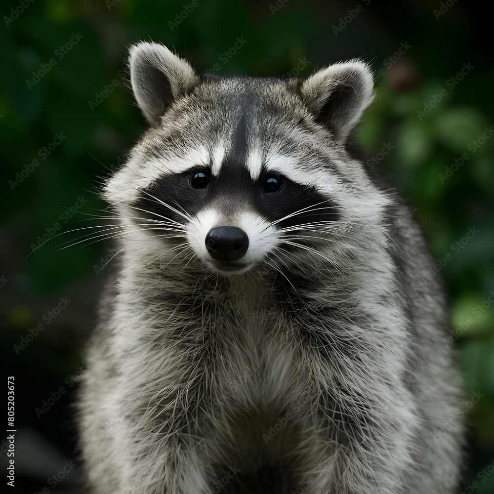 portrait of a raccoon portrait of a raccoon