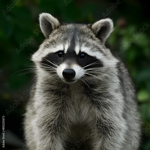 portrait of a raccoon