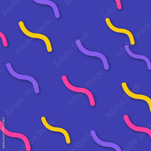 Line wave pattern multicolor background