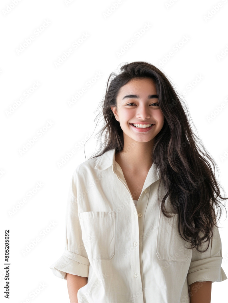 Causal style indian young lady woman Causal style indian young lady woman