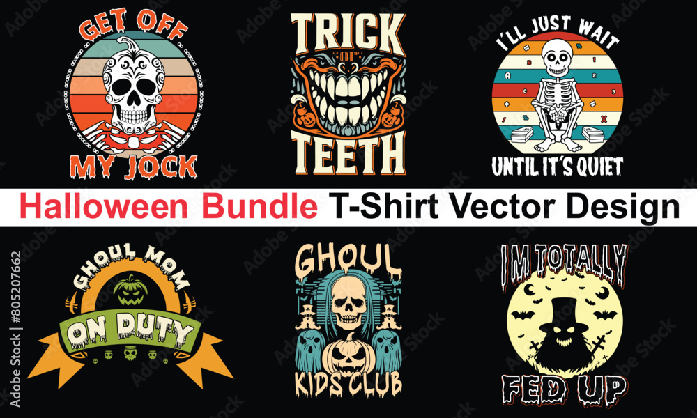 Naklejka premium Halloween Shirt Bundle Skull Bundle shirt Boo Shirt Gift for Halloween Shirt