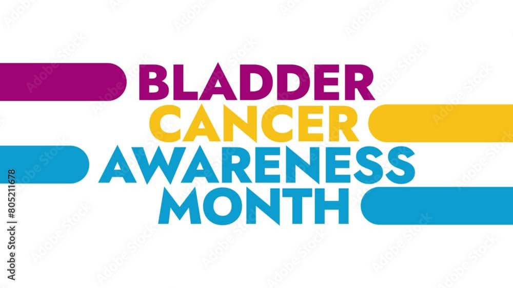 Bladder Cancer Awareness Month colorful motion graphics seamlessly loopable text animation on a white background great for bladder cancer awareness month in may Bladder Cancer Awareness Month colorful motion graphics seamlessly loopable text animation on a white background great for bladder cancer awareness month in may