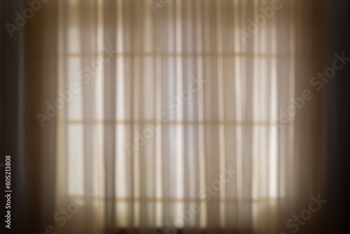 Wallpaper Mural Blurred window and vintage tulle curtain background. Torontodigital.ca