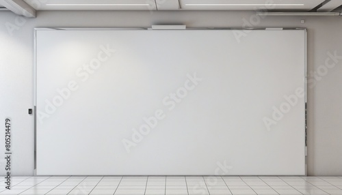 public shopping center mall or business center high big advertisement white wall space as empty blank white mockup signboard with copy space area for sale and offers advertisements
