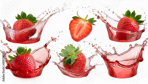 strawberries in glass