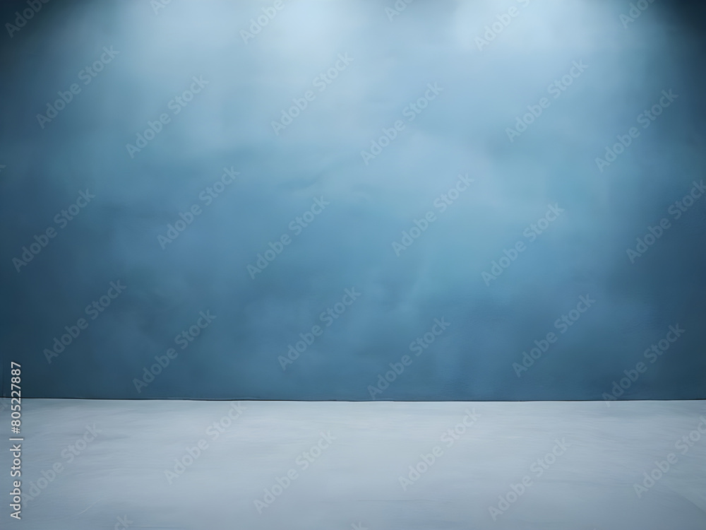 Empty palm shadow blue color texture pattern cement wall background. Used for presentation business nature organic cosmetic products for sale shop Empty palm shadow blue color texture pattern cement wall background. Used for presentation business nature organic cosmetic products for sale shop