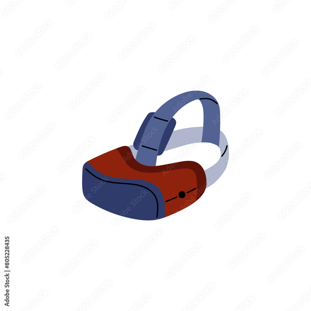 Virtual reality glasses vector flat icon, cartoon interactive vr headset mask glasses cyberspace gaming simulator device Virtual reality glasses vector flat icon, cartoon interactive vr headset mask glasses cyberspace gaming simulator device