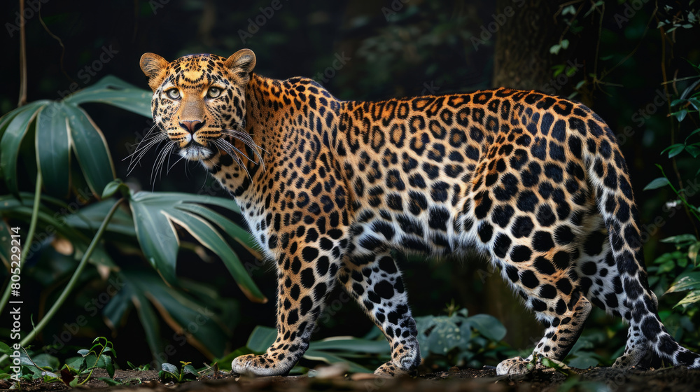 A stunning image of a leopard in its natural habitat, showcasing the beauty and power of this majestic big cat. A stunning image of a leopard in its natural habitat, showcasing the beauty and power of this majestic big cat.