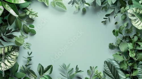 Wallpaper Mural The medical template with a botanical template offers a soothing visual experience for patients and staff alike, Blank frame template Sharpen with large copy space Torontodigital.ca