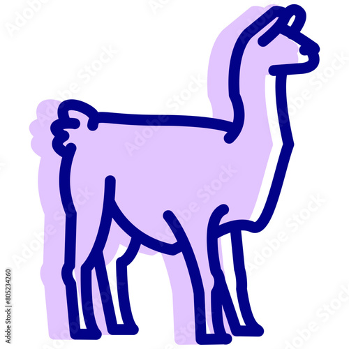 llama vector icon