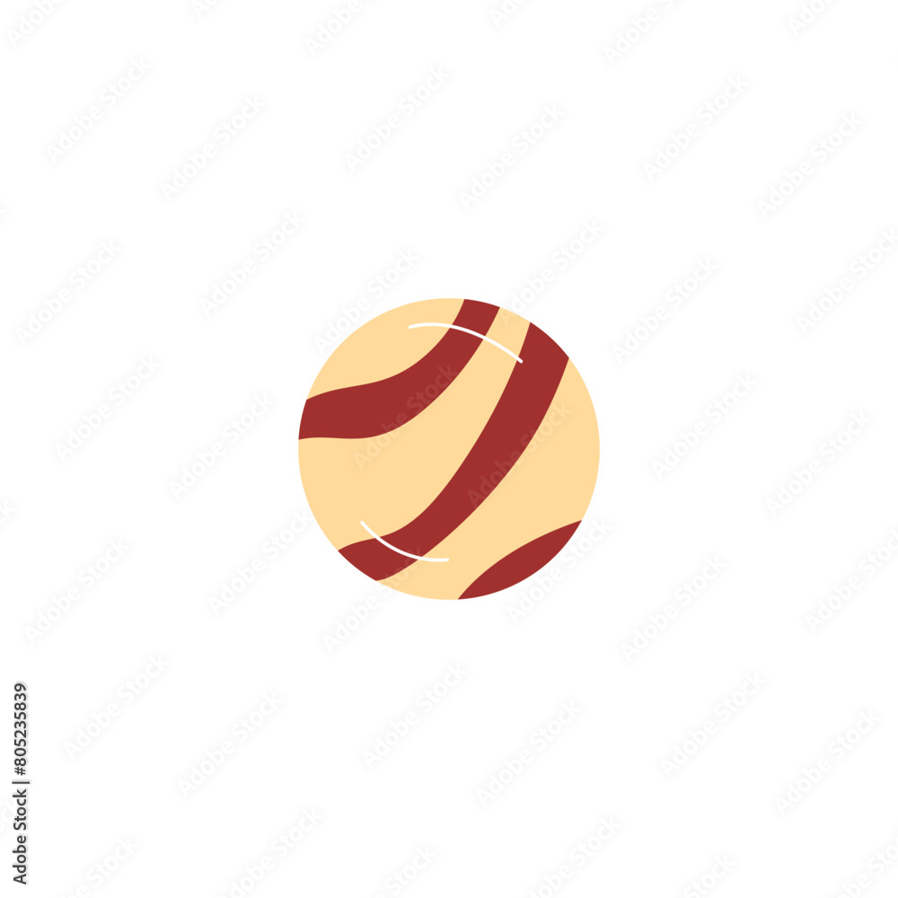 Vector illustration of a bowling ball for sports logos.