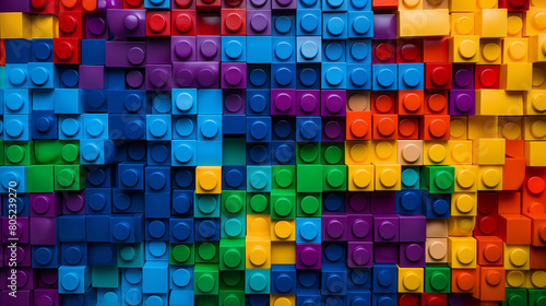 Colorful Lego Blocks Background High Resolution