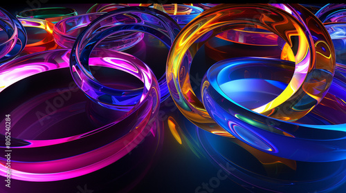 abstract background with circles