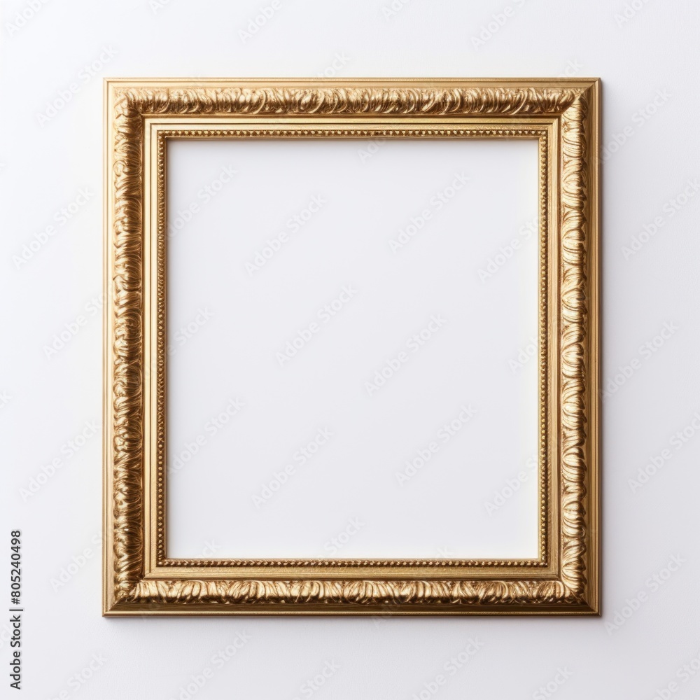 Luxurious gold photo frame with elaborate baroque patterns for sophisticated decor. Luxurious gold photo frame with elaborate baroque patterns for sophisticated decor.