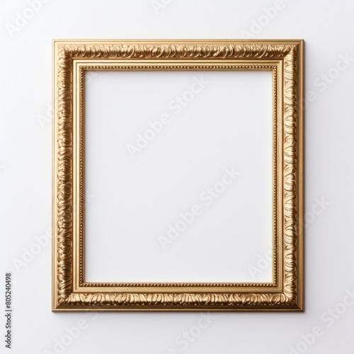 Wallpaper Mural Luxurious gold photo frame with elaborate baroque patterns for sophisticated decor. Torontodigital.ca