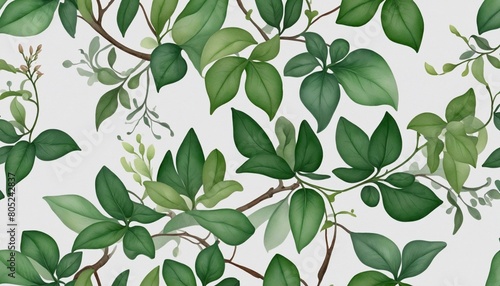 green leaves background