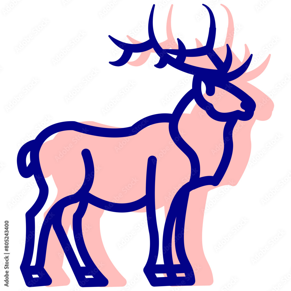 deer vector icon