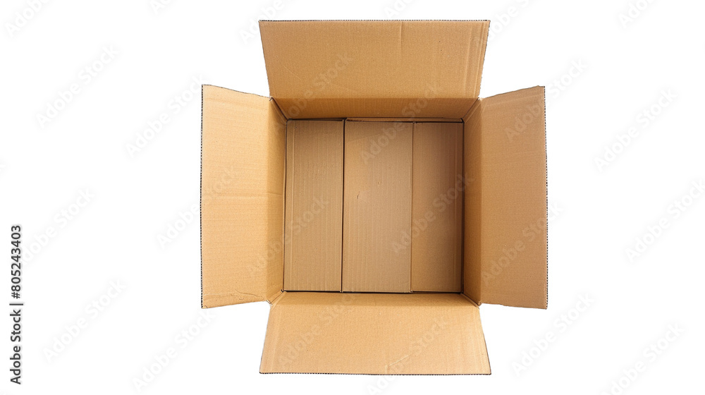 Cardboard box. Transparent background or PNG file. Cardboard box. Transparent background or PNG file.