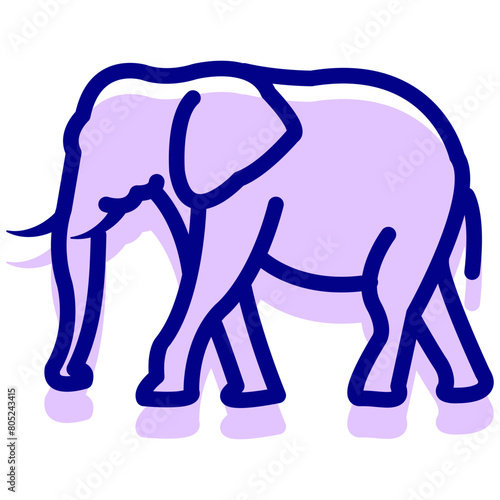 elephant vector icon photo