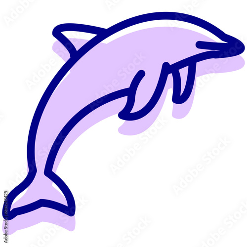dolphin vector icon