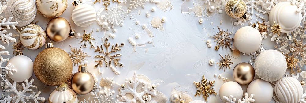 Snowy Elegance: New Year Banner Snowy Elegance: New Year Banner