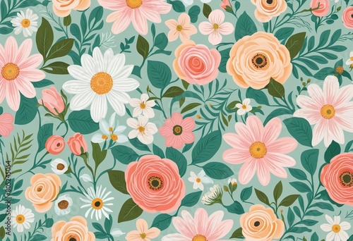  pattern with flowers