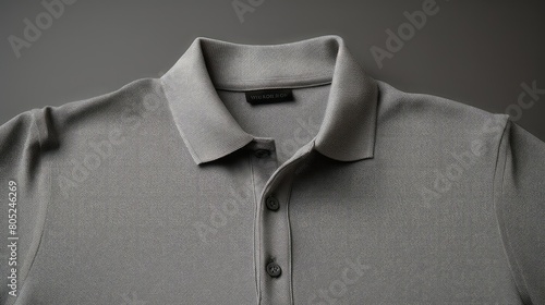 fabric grey polo photo