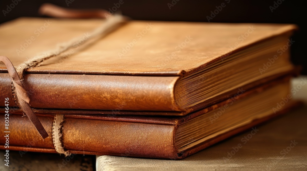 books brown paper background